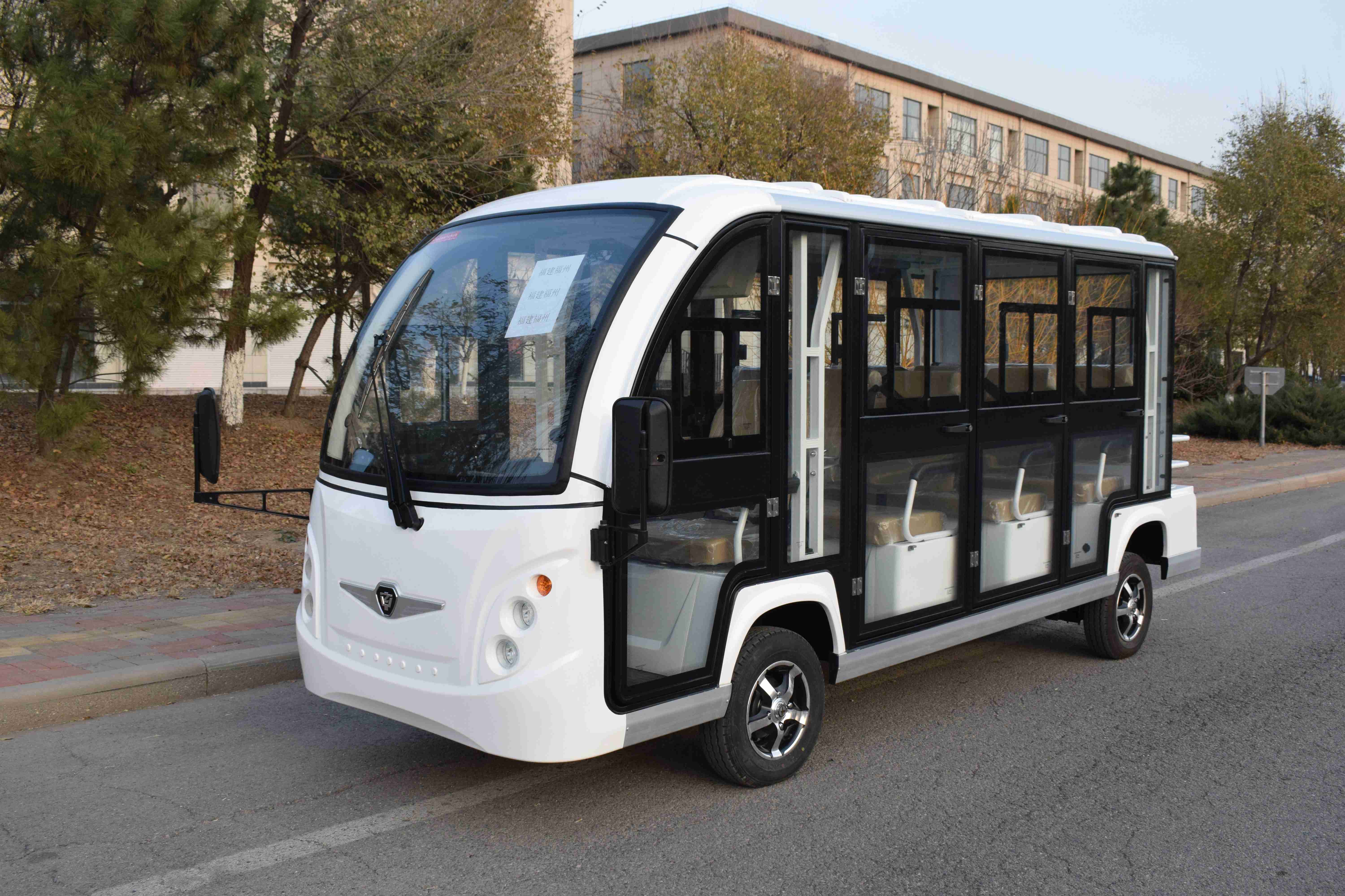 中宜智达11座封闭式电动观光车-湖北中宜智达电动车