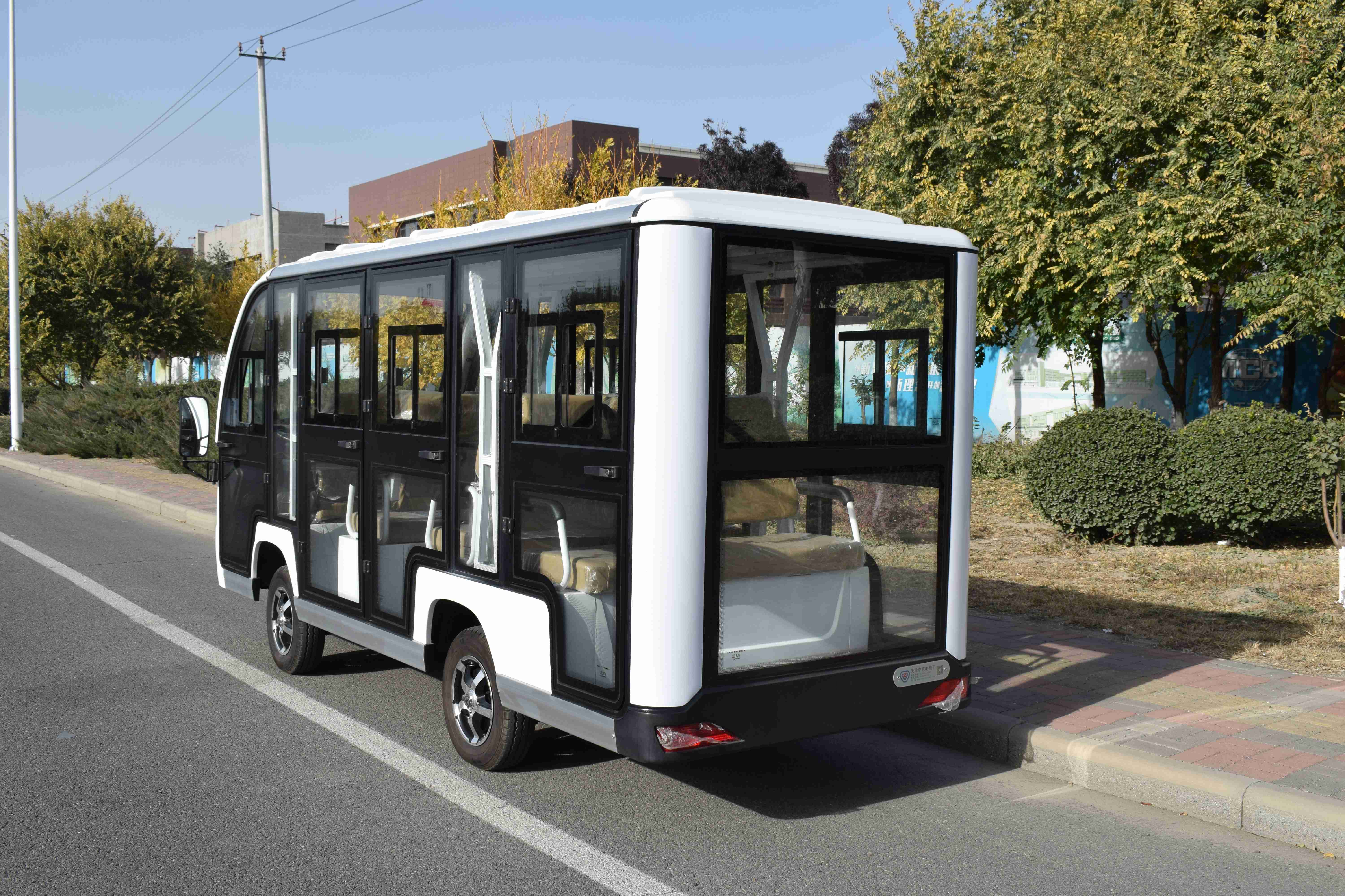 中宜智达11座封闭式电动观光车-湖北中宜智达电动车